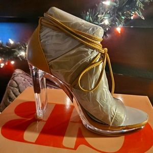 Gianni Bini tie up clear Sandal